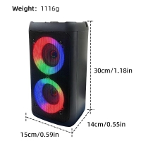 Kinglucky BT Audio Home Double Subwoofer Speaker Square Dance Outdoor Shop Dedicated Wireless New Small LY-3313 | Fugo Best