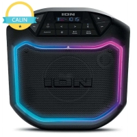 ION Audio Game Day Party Portable Bluetooth Speaker with LED Lighting, Black, iPA127 | Fugo Best