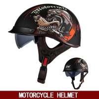 Retro helmet summer mens and womens electric motorcycle half helmet American Prince Harley helmet helmet | Fugo Best