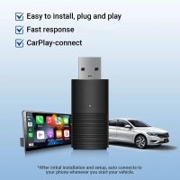 2024 Mini Apple CarPlay Wireless Adapter Car Play Dongle Bluetooth WiFi Fast Connect Plug and Play for OEM Wired CarPlay Car New | Fugo Best