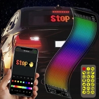 Car LED Matrix Pixel Panel DIY RGB LIghting Graffiti Scrolling Text Board Windshield Advertising Screen Bluetooth APP Control | Fugo Best