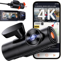 N4 Pro 3 Channel 4K WiFi Dash Cam, STARVIS 2 IMX678 Night Vision, 4K+1080P+1080P Front Inside and Rear Triple Car Camera | Fugo Best