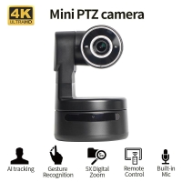 MINI 4K PTZ Webcam AI Tracking Gesture Recognition Control Built-in Mic USB Video Camera for Laptop Live Streaming | Fugo Best