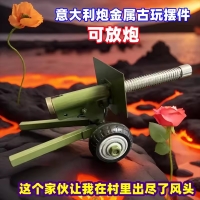 Stainless Steel Samll Model Artillery Desktop Ornaments Gifts DIY Model Technology Bricks Toy Kids Adults Gifts 2024 | Fugo Best