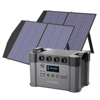 ALLPOWERS Solar Generator 2000W Battery Charger,110V/230V Pure Sine Wave AC Outlet With 2?100W Portable Solar Panel For Outdoors | Fugo Best