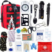 Survival First Aid Kit Survival Full Set Molle Outdoor Gear Emergency Kits Trauma Bag Camping Hiking IFAK Adventures Bag | Fugo Best