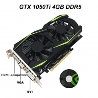 Professional GTX1050TI 4GB DDR5 Gr Hics Card Green 128Bit HDMI-Compatible DVI VGA GPU Game Video Card For NVIDIA PC Gaming | Fugo Best