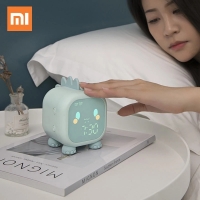 Xiaomi Led Cartoon Alarm Clock Voice Control Timed Night Light Kids Sleep Training Desktop Alarm Clock With Temperature Display | Fugo Best