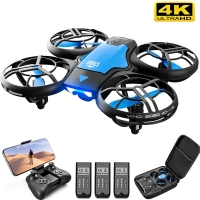 V8 New Mini Drone 4K 1080P HD Camera WiFi Fpv Air Pressure Height Maintain Foldable Quadcopter RC Dron Toy Gift | Fugo Best