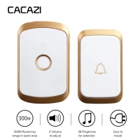 Wireless Doorbell 36 Chimes Door Ring AC 100-240V 300M Range IP44 Waterproof EU UK US Plug Receiver Door Bell | Fugo Best