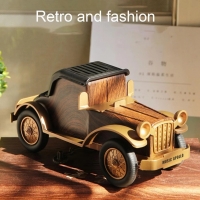 A9 Creative Retro Wireless Speaker Bluetooth-compatible Wood Pattern Car Shape Wireless Loudspeaker Mobile Phone Bracket Gifts | Fugo Best