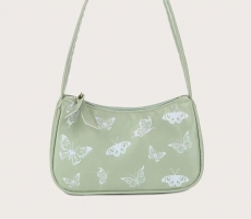 Butterfly Graphic Baguette Bag | Fugo Best