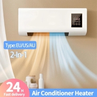 220V Wall-mount Portable Air Conditioner Heater Cooling Fan Heater Energy-saving Cold Fan Home Dormitory Timing Remote Control | Fugo Best