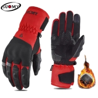 SUOMY Winter Motorcycle Racing Gloves Warm Windproof Motorbike Motorcyclist Gloves Reflective Touch Screen Function Moto Glove | Fugo Best